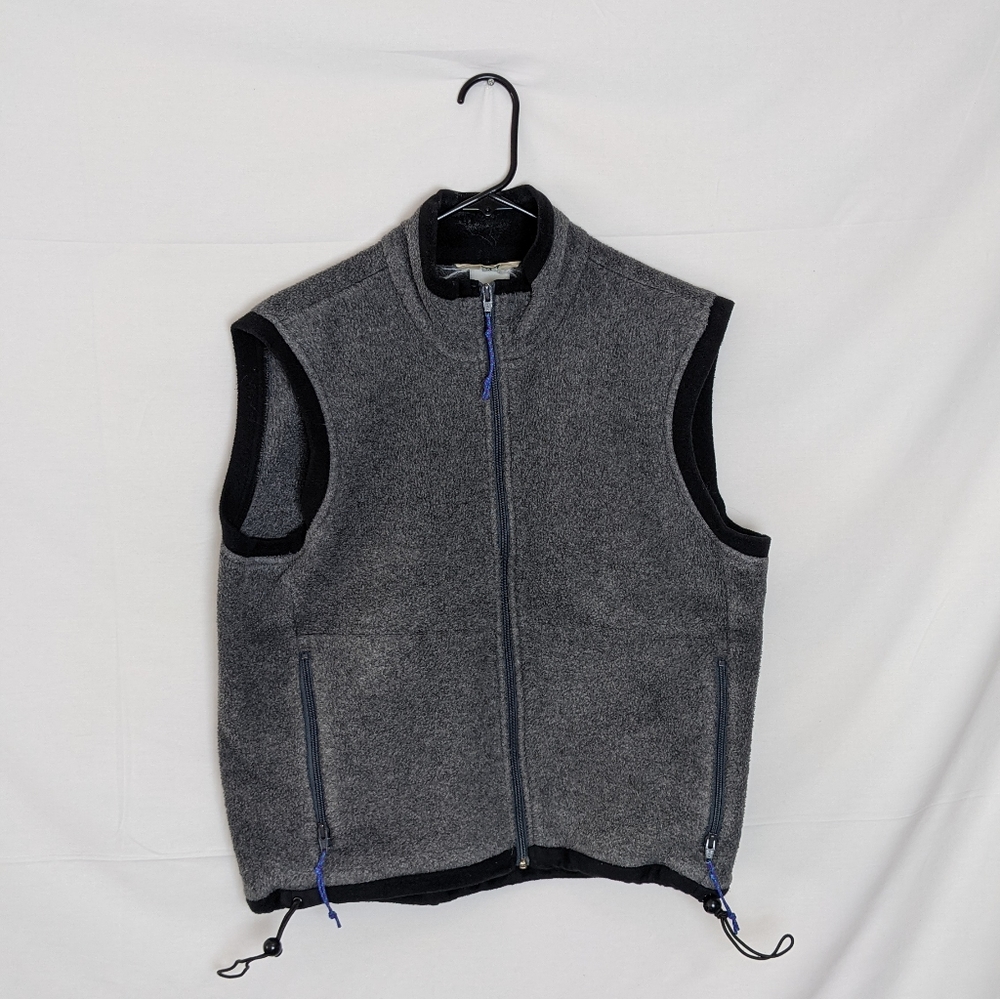 REI Full Zip Fleece Vest  Mens Size Medium Gray Outdoor Hiking Fashion Hipster